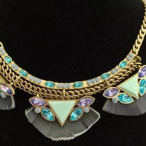 Silpada purple & turquoise crystal Necklace